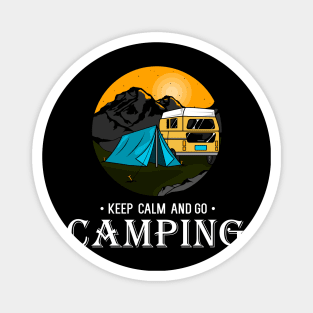 Keep calm and go camping Magnet